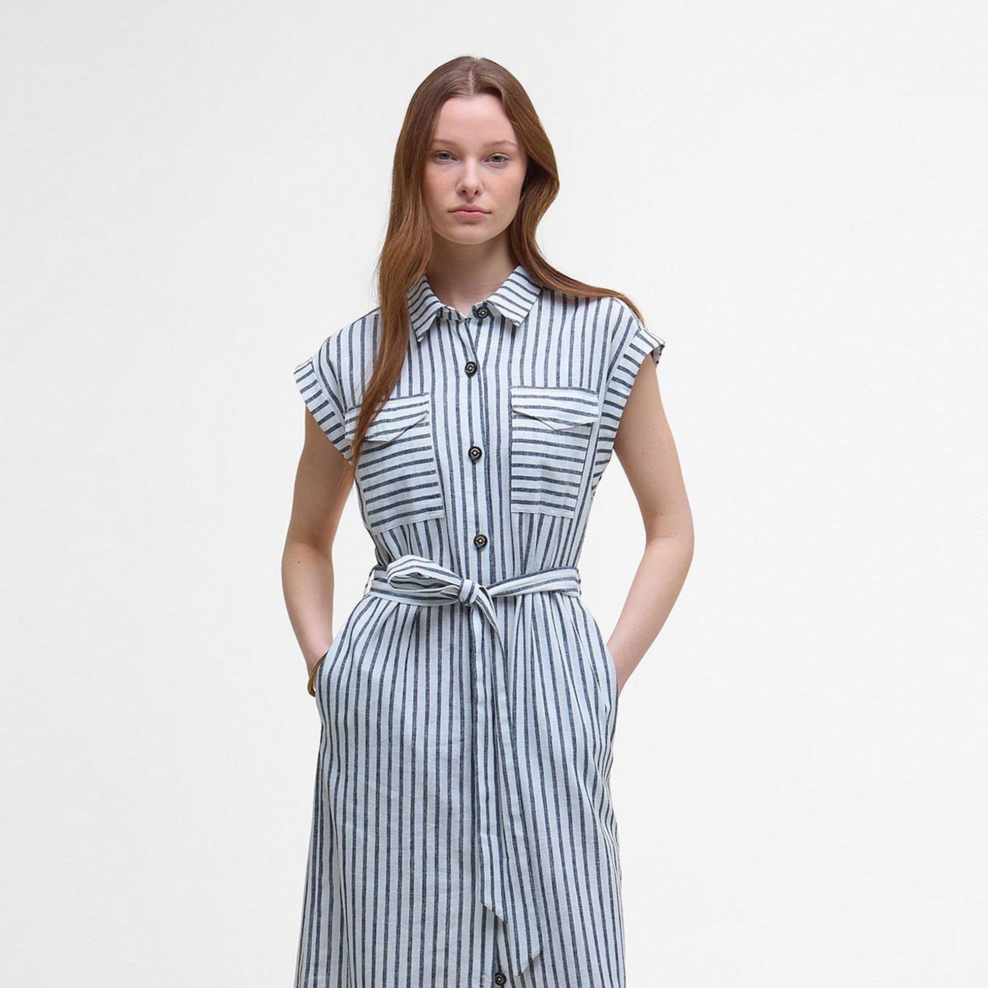 Barbour Women's Abby Tailored Button-Through Shirt Dress