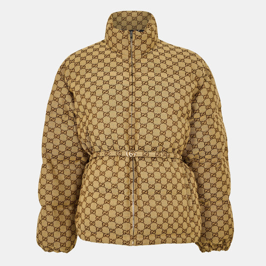 Gucci Women's Structured Gold-Toned Hardware Embroidered Bomber Jacket