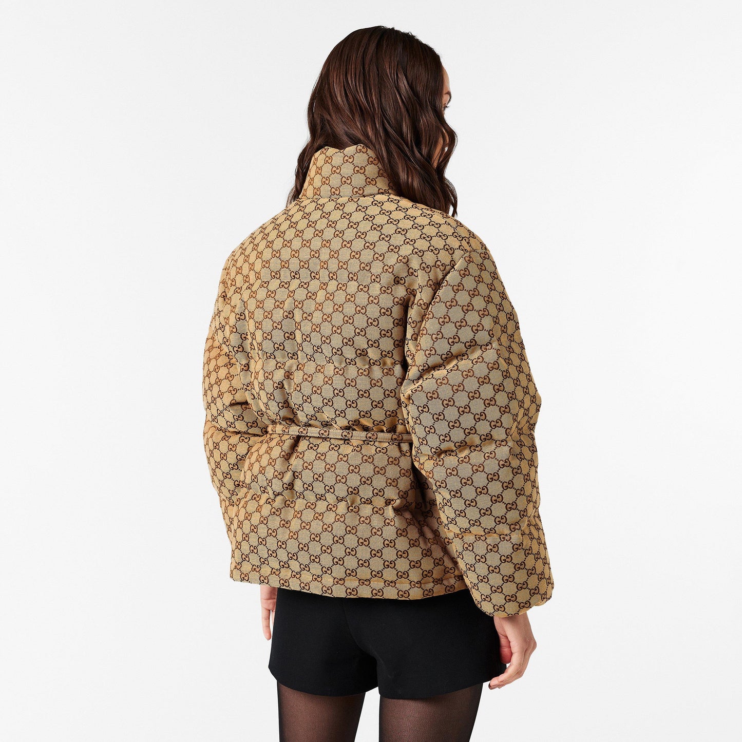 Gucci Women's Structured Gold-Toned Hardware Embroidered Bomber Jacket