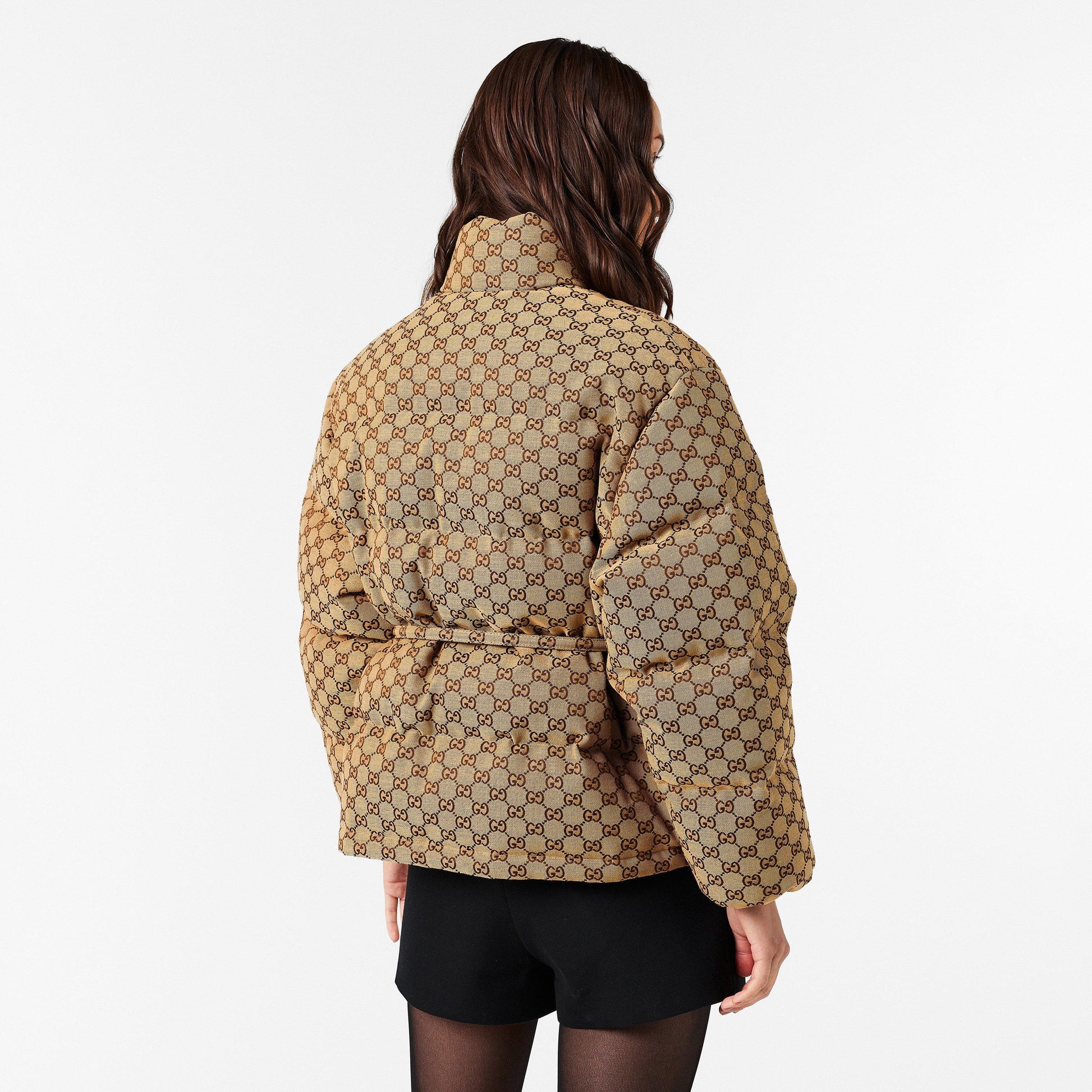 Gucci Women's Structured Gold-Toned Hardware Embroidered Bomber Jacket