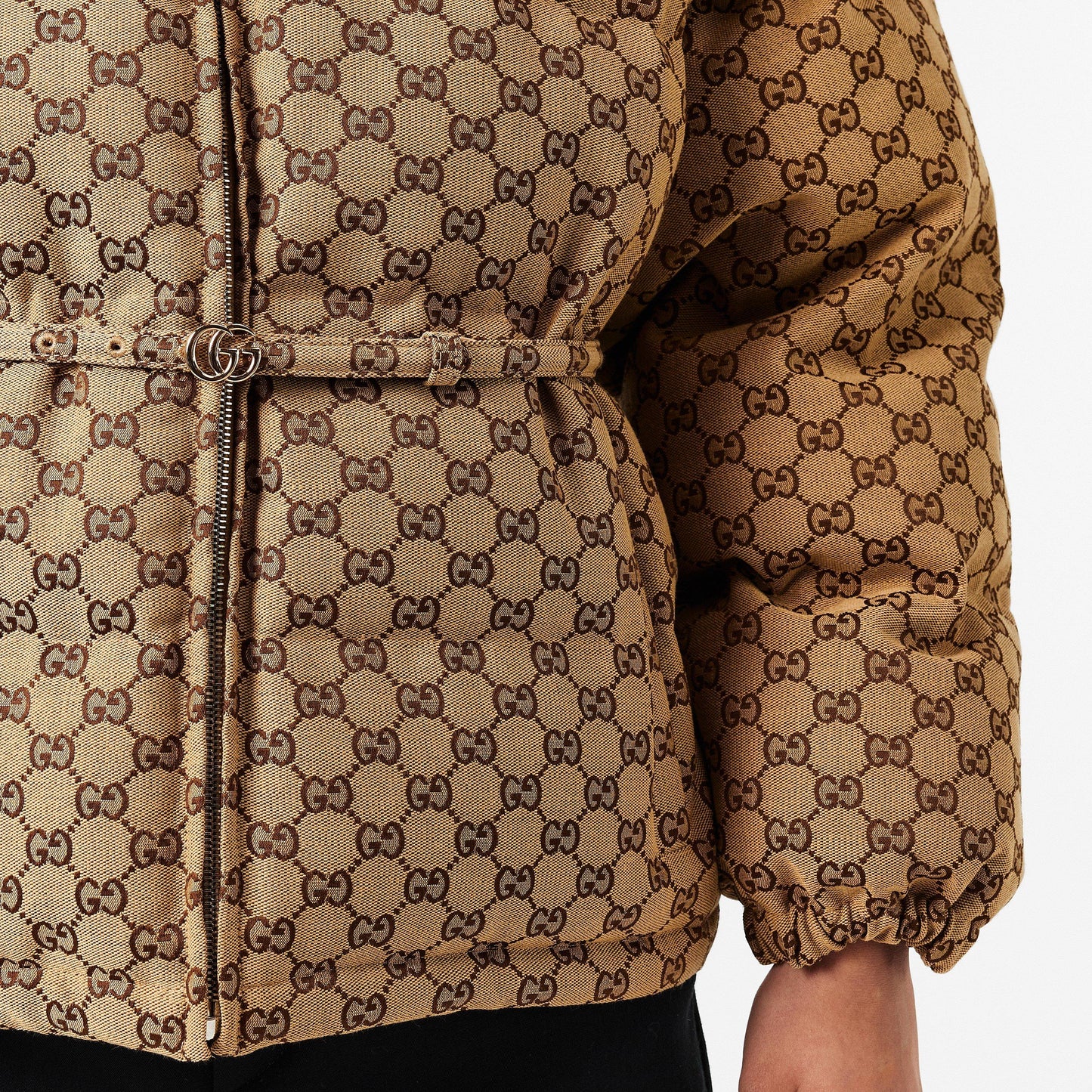 Gucci Women's Structured Gold-Toned Hardware Embroidered Bomber Jacket