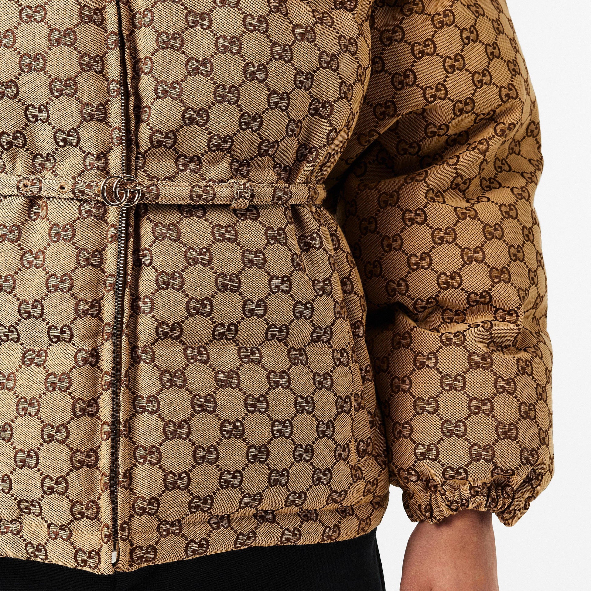 Gucci Women's Structured Gold-Toned Hardware Embroidered Bomber Jacket