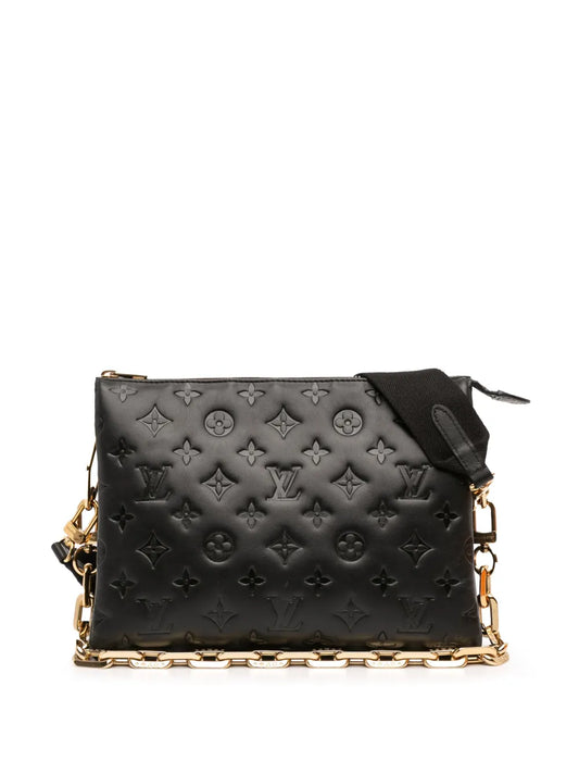 Louis Vuitton Pre-Owned 2021-2025 Monogram Embossed Puffy Lambskin Coussin PM satchel