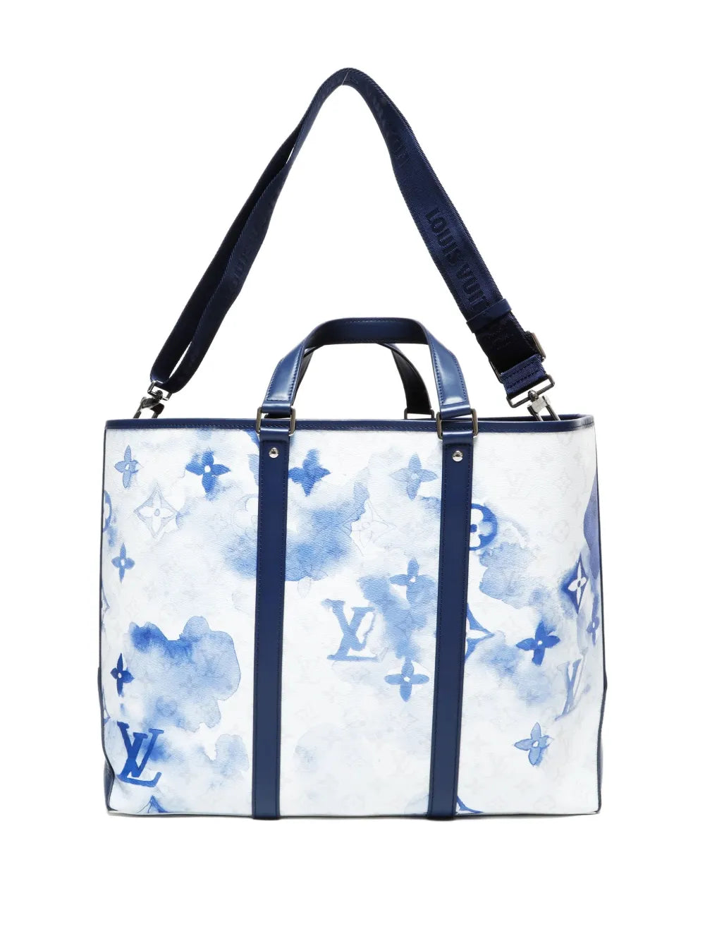Louis Vuitton Pre-Owned 2021 monogram watercolor weekend GM Tote Bag