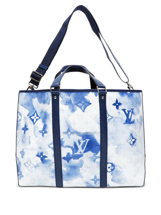 Louis Vuitton Pre-Owned 2021 monogram watercolor weekend GM Tote Bag