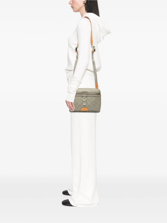 Louis Vuitton Pre-Owned 2021-2025 Monogram Titanium Messenger PM crossbody bag