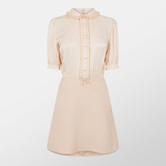Valentino Crepe Couture Mini Dress