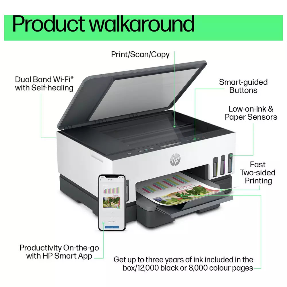 HP Smart Tank 7005 AIO Wireless Tank Printer & 3 Years Ink