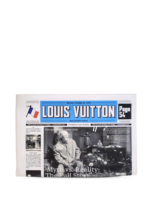 Louis Vuitton Pre-Owned 2020-2025 Leather Everyday LV Newspaper Pouch clutch bag