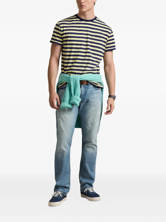Polo Ralph Lauren striped patch-pocket T-shirt