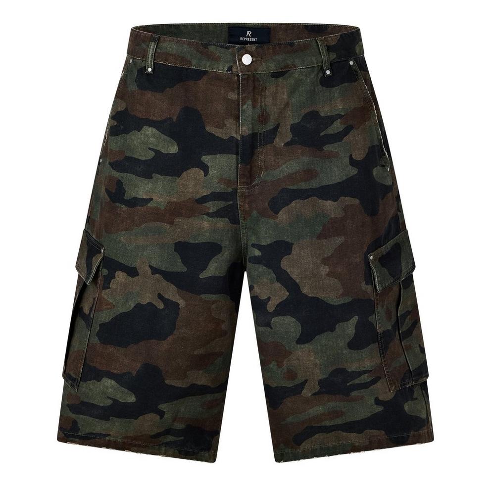 Represent Men's Camo Cargo Shorts