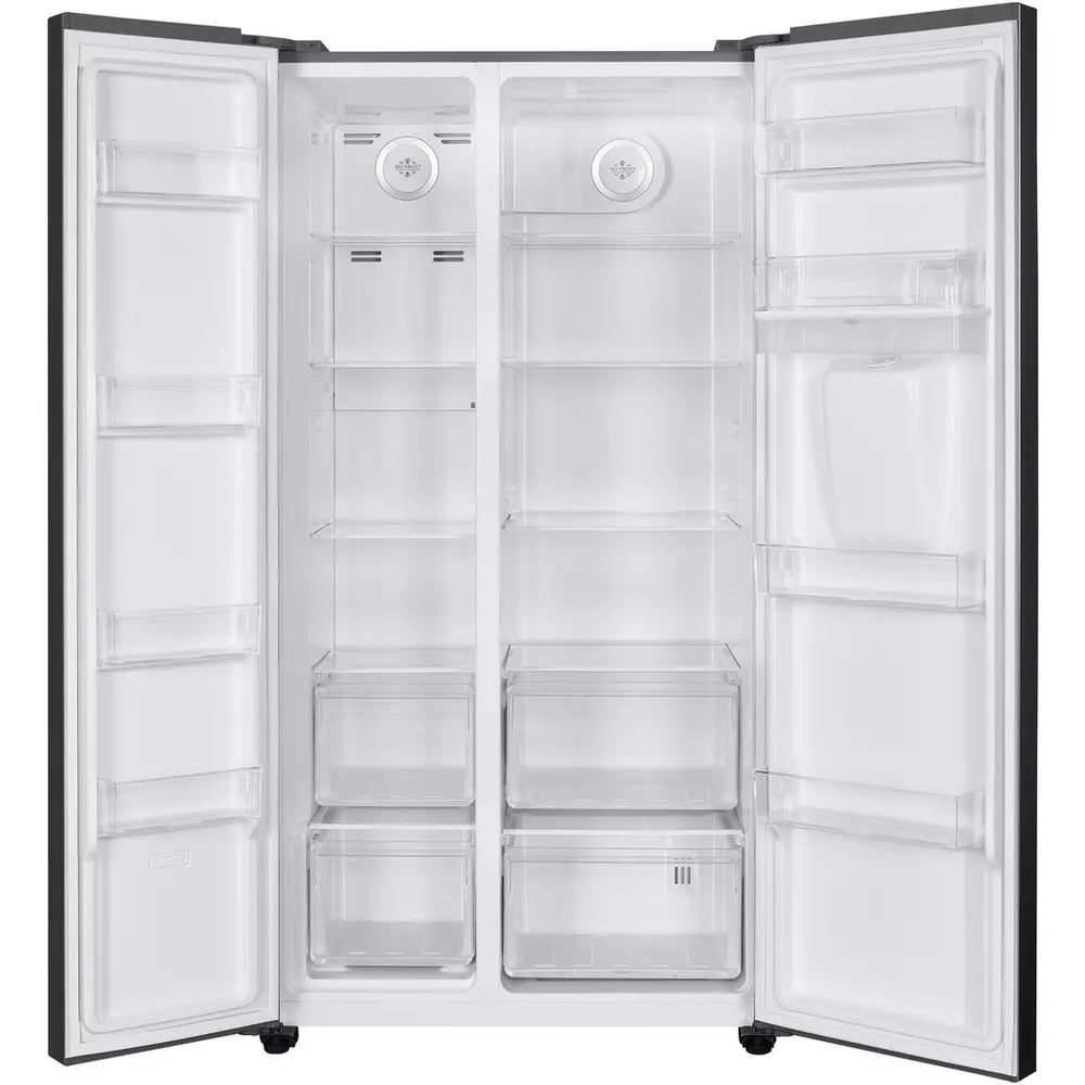 Bush MSBSWTDB23E American Fridge Freezer - Black