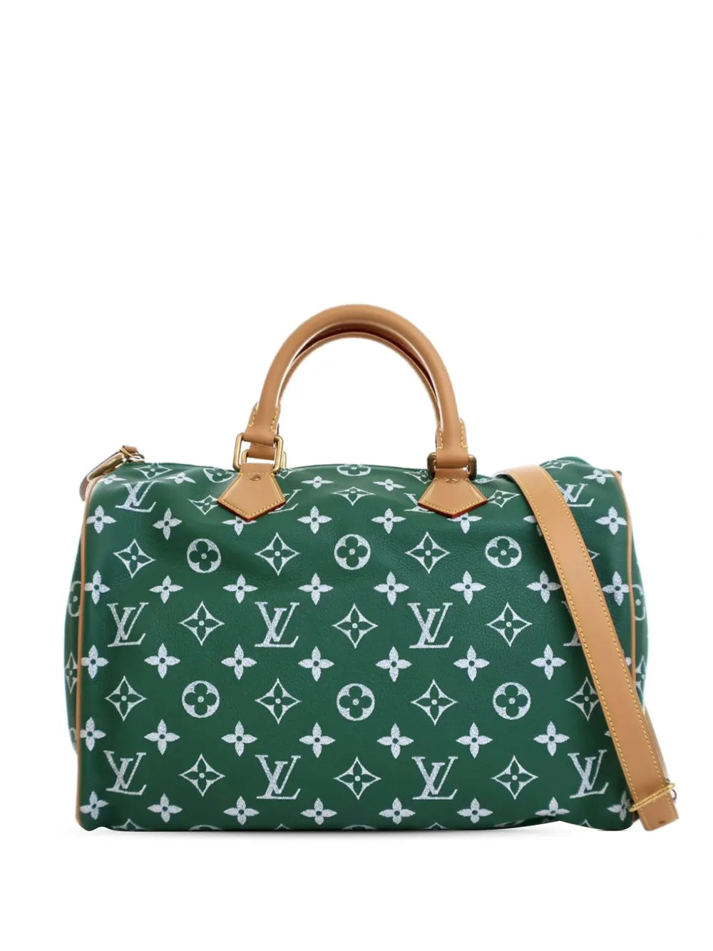 Louis Vuitton Pre-Owned 2024 Monogram Leather Speedy P9 Bandouliere 40 satchel