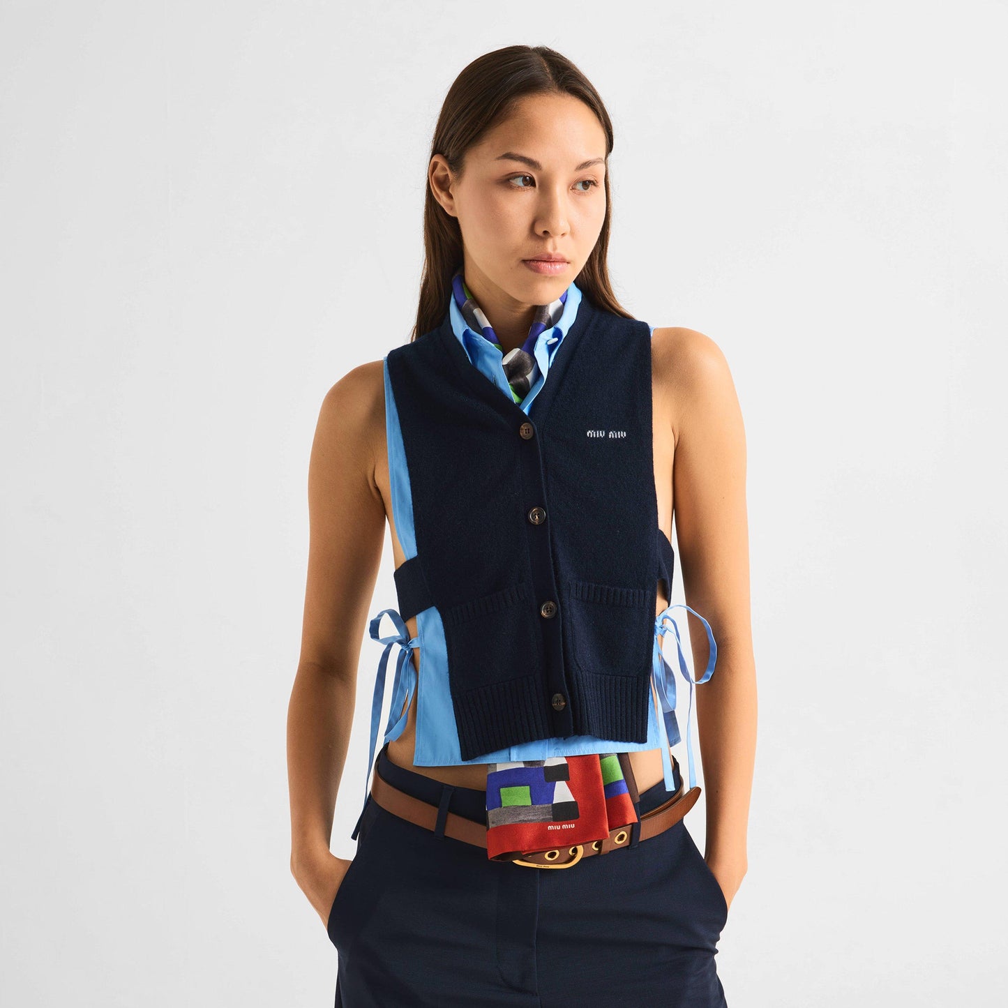 Miu Miu Women's Knitted Sweater Vest