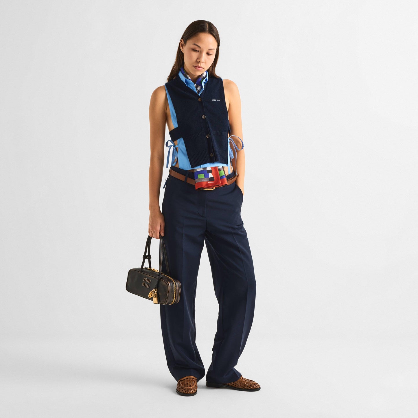 Miu Miu Women's Knitted Sweater Vest