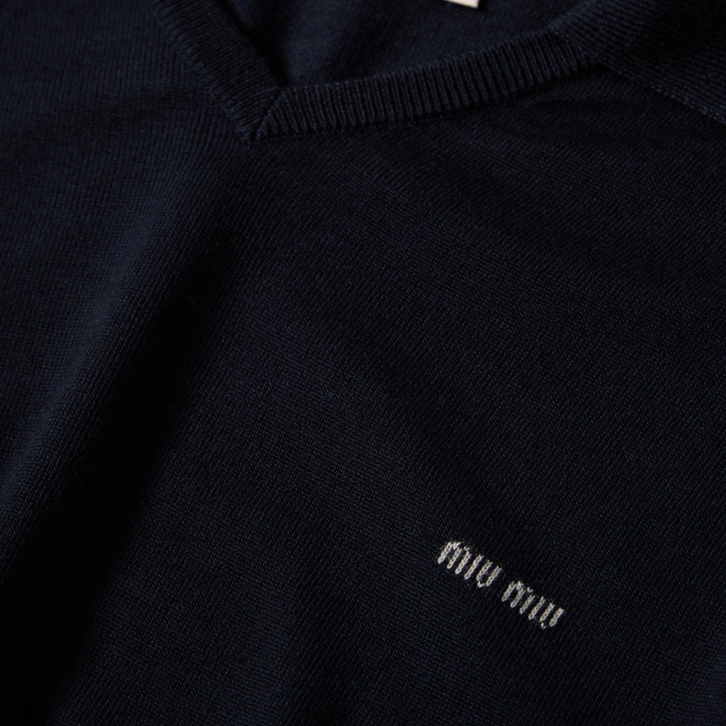 Miu Miu Women's Knitted Long Sleeve Polo Shirt