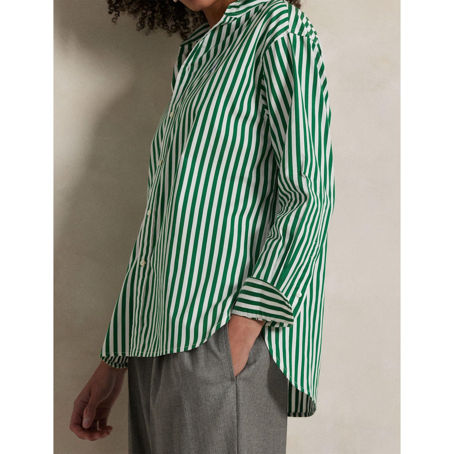 Polo Ralph Lauren Women's Stripe Long Sleeve Patterned Shirt