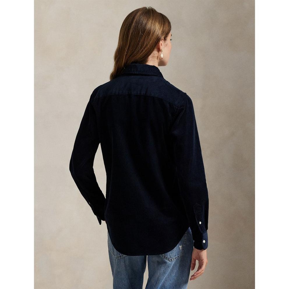 Polo Ralph Lauren Women's Cord Long-Sleeve Plain Shirt