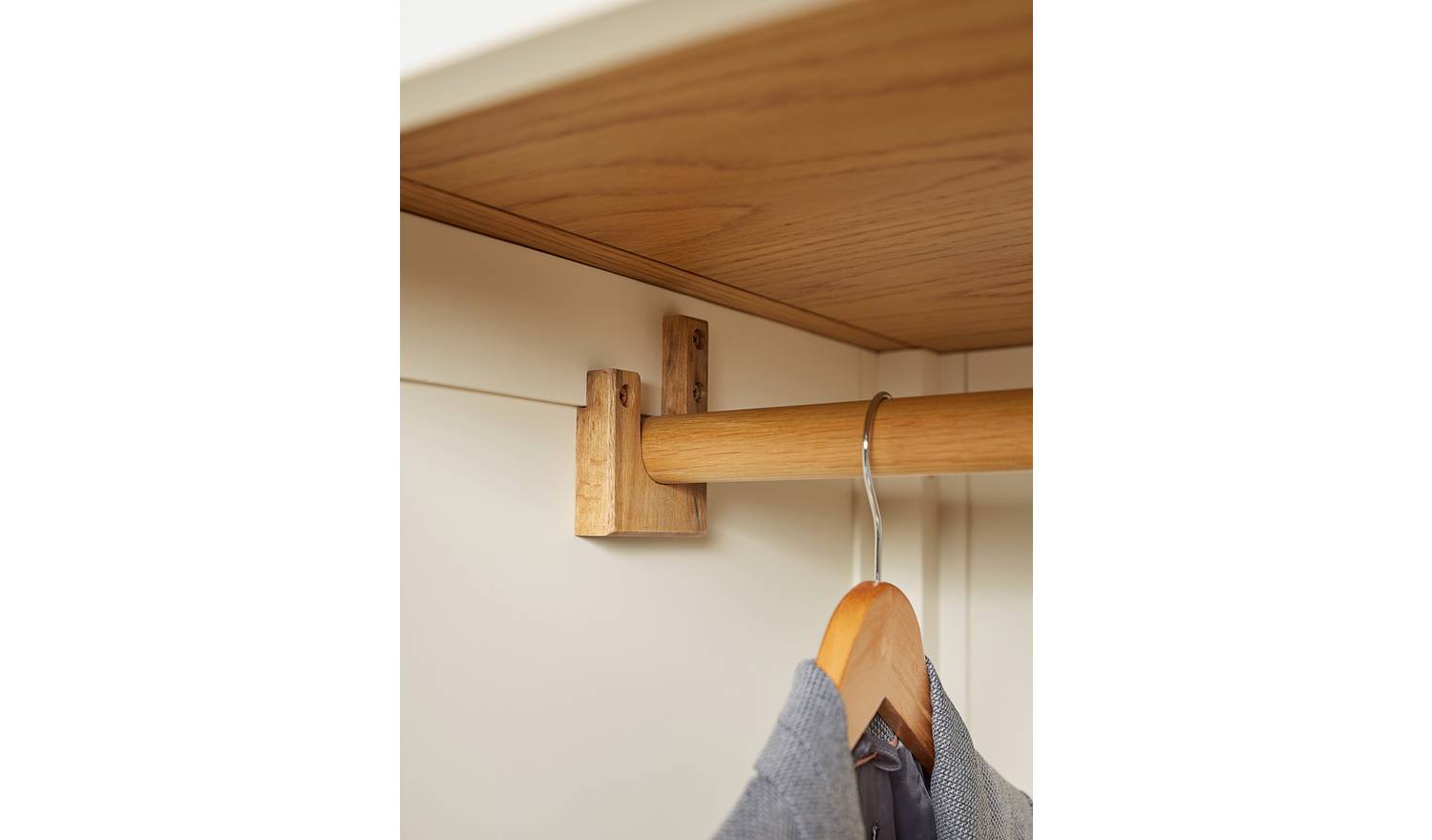 Argos Home Kent 3 Piece 2 Door Wardrobe Set - Cream and Oak