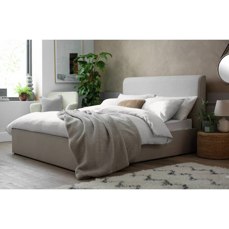 Habitat Naree Double Ottoman Bed - Natural