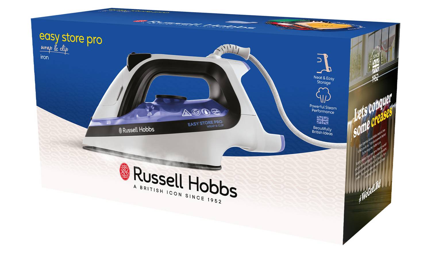 Russell Hobbs Easy Store Pro Wrap & Clip Steam Iron 26730