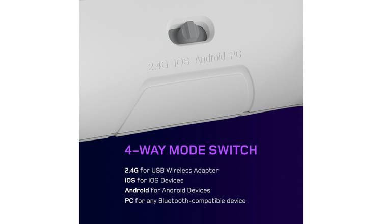 Gioteck Smart TV Game Controller For TV, PC, Mobile - Grey