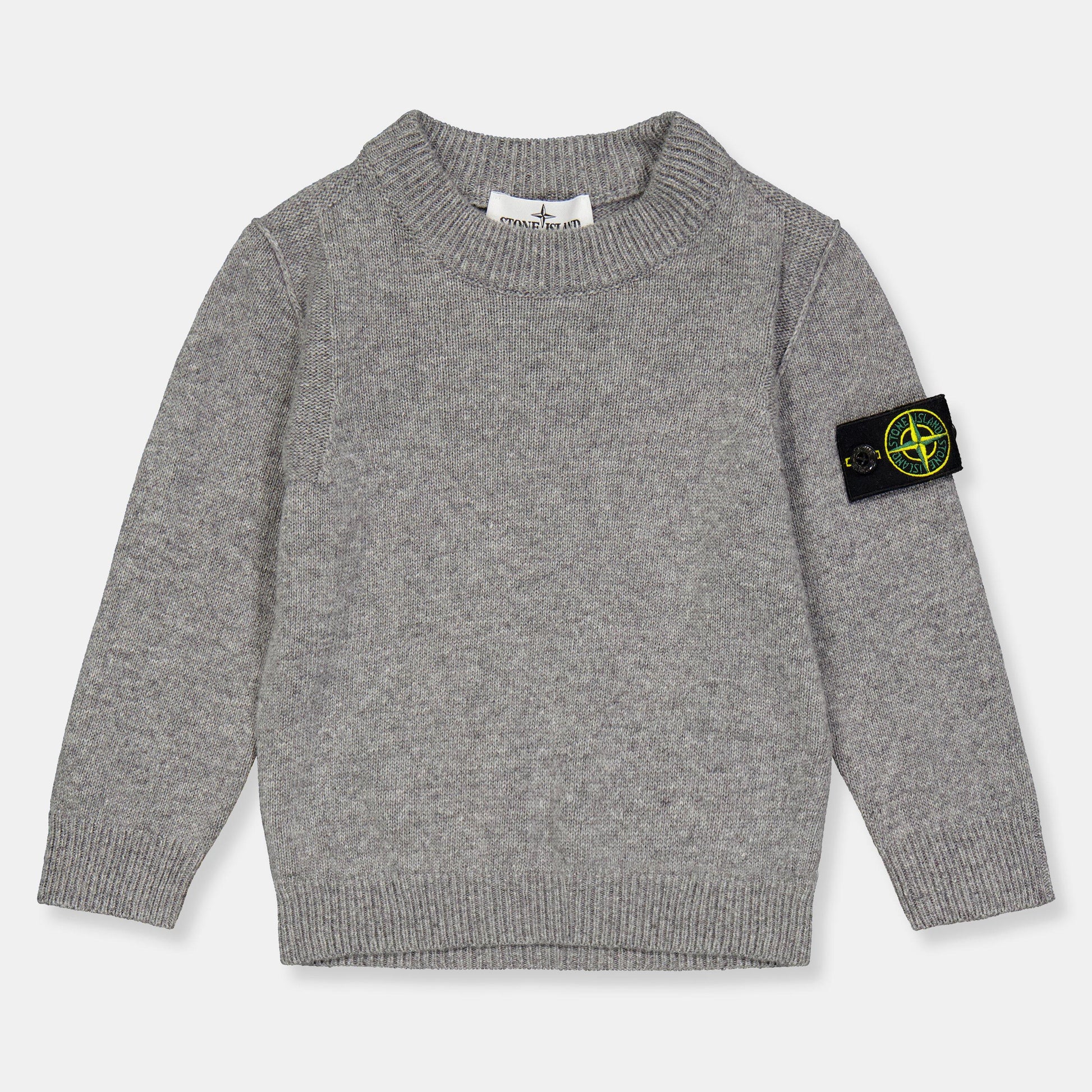 Stone Island Kids' Crew Neck Knitted Top