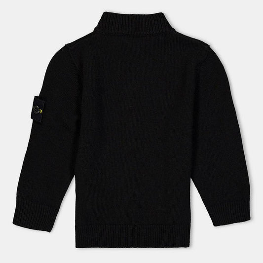 Stone Island Kids' Zipped Engineered Knit Top