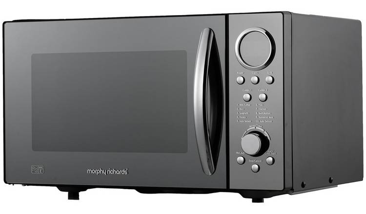 Morphy Richards 900W Standard Microwave with Grill - Black