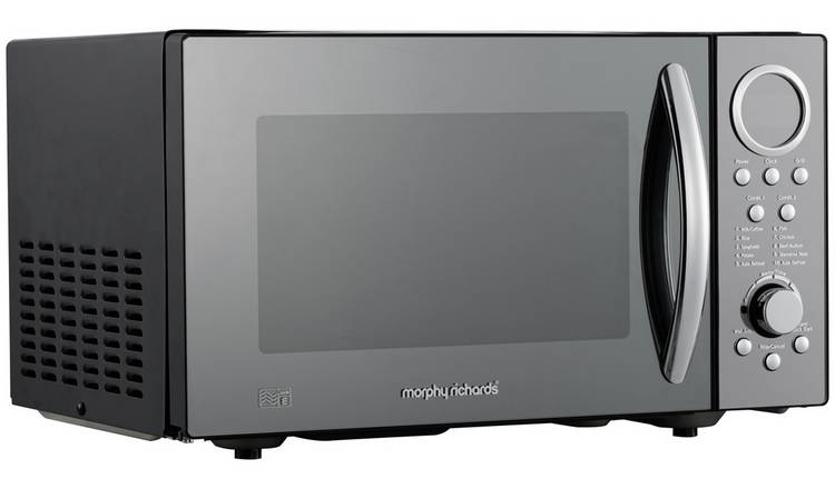 Morphy Richards 900W Standard Microwave with Grill - Black