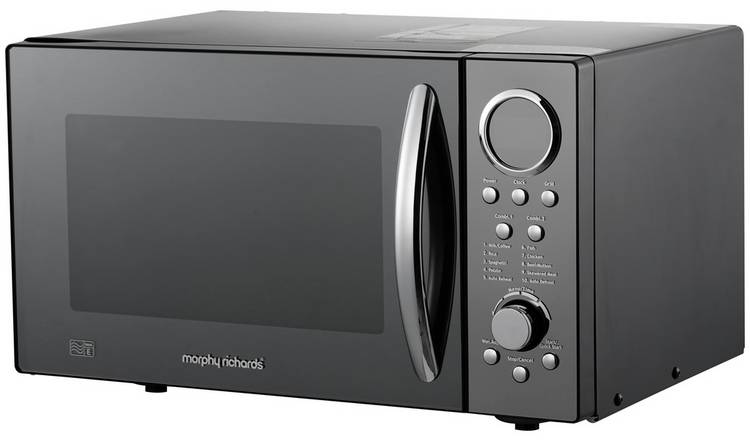 Morphy Richards 900W Standard Microwave with Grill - Black
