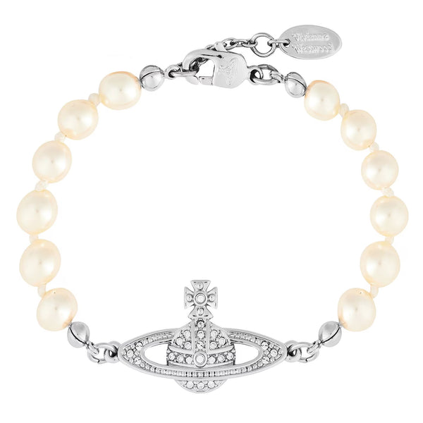 Women's Mini Bas Relief Pearl Bracelet