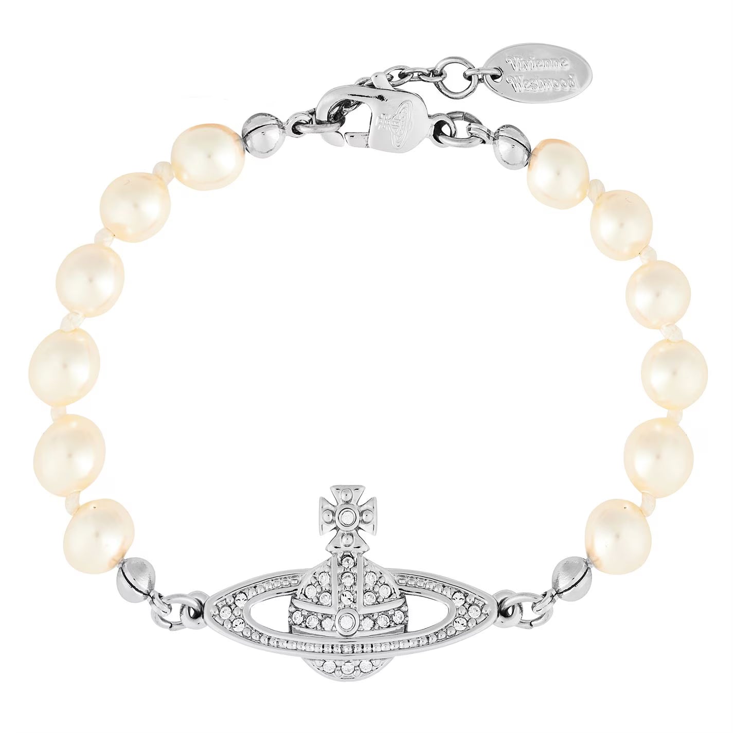 Women's Mini Bas Relief Pearl Bracelet