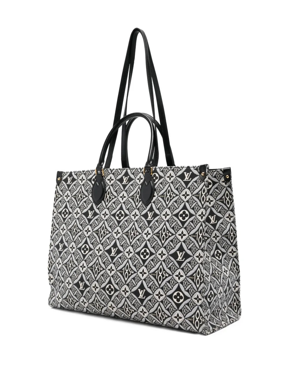 Louis Vuitton Pre-Owned Louis Vuitton OnTheGo GM jacquard-monogram tote bag