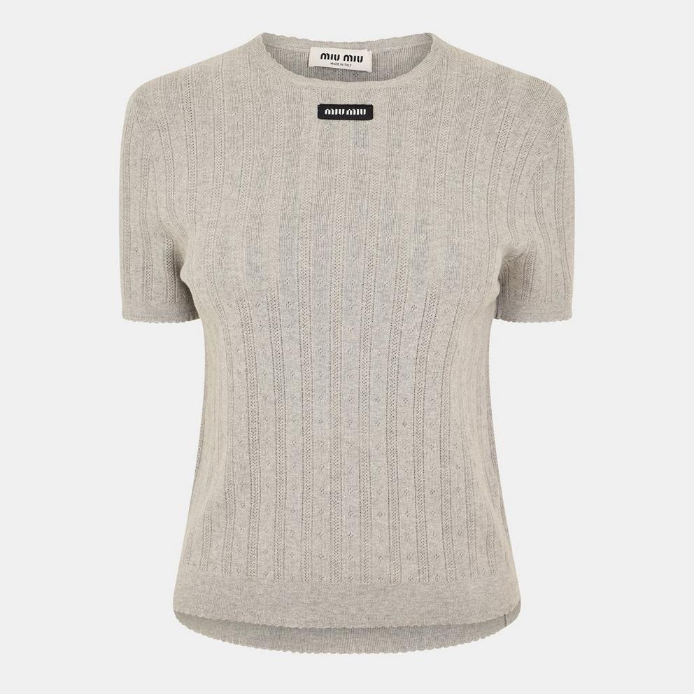 Miu Miu Women's Tailored Fit Crew Neck Jumper