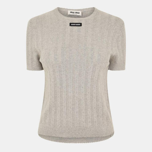 Miu Miu Women's Tailored Fit Crew Neck Jumper