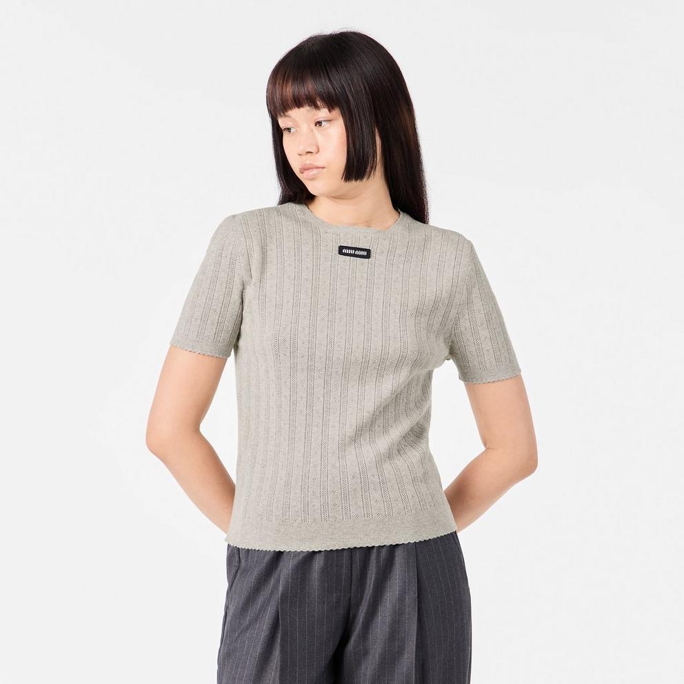 Miu Miu Women's Tailored Fit Crew Neck Jumper