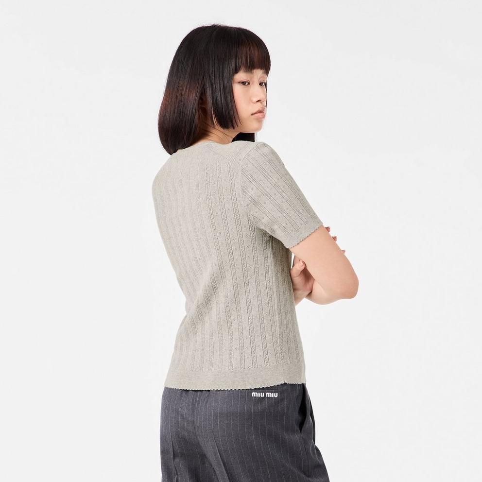 Miu Miu Women's Tailored Fit Crew Neck Jumper