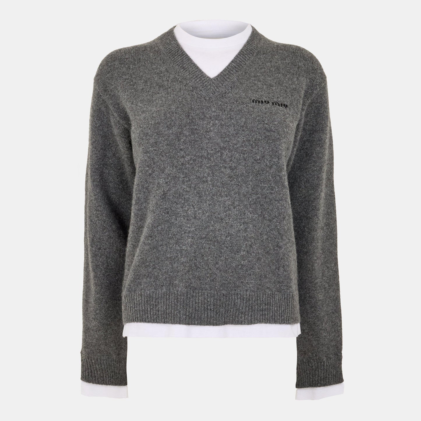 Miu Miu Cashmere V-neck Sweater