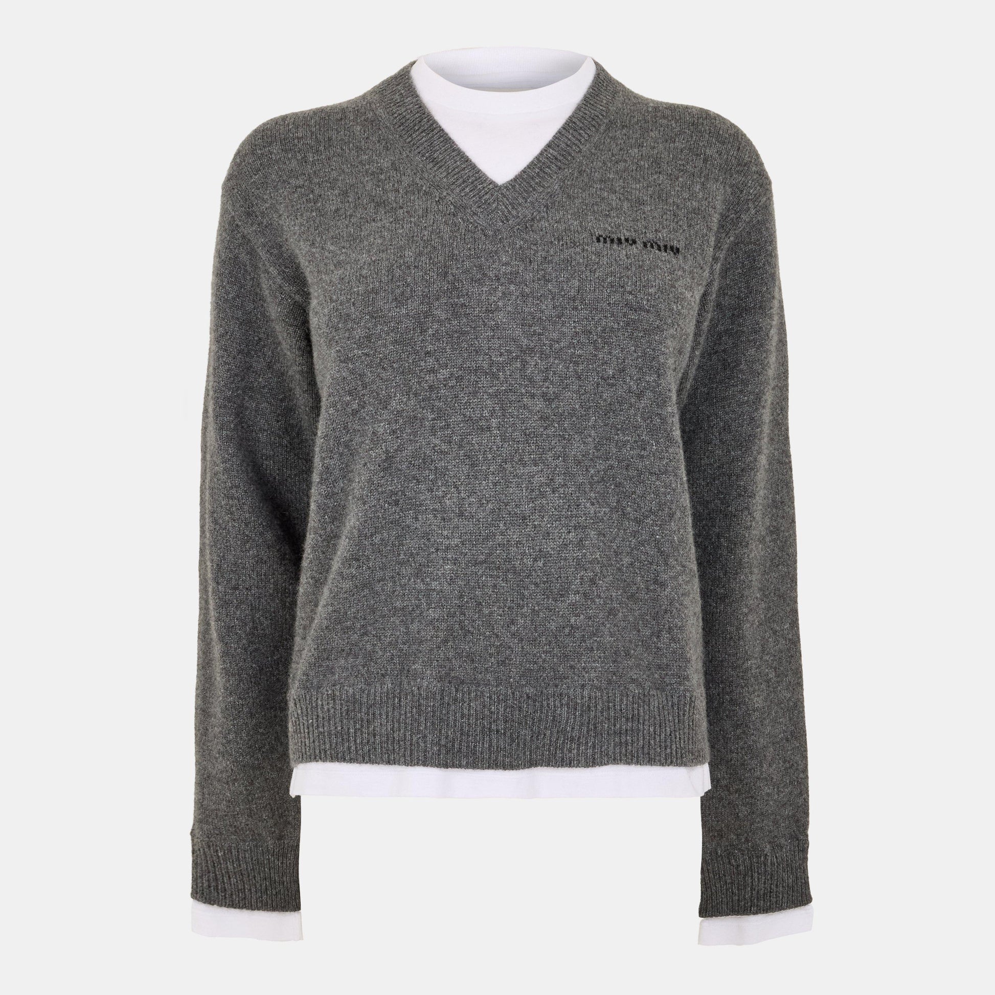 Miu Miu Cashmere V-neck Sweater