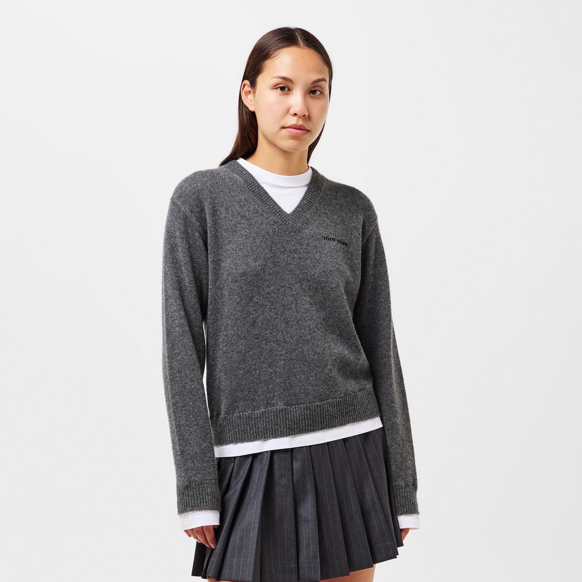 Miu Miu Cashmere V-neck Sweater