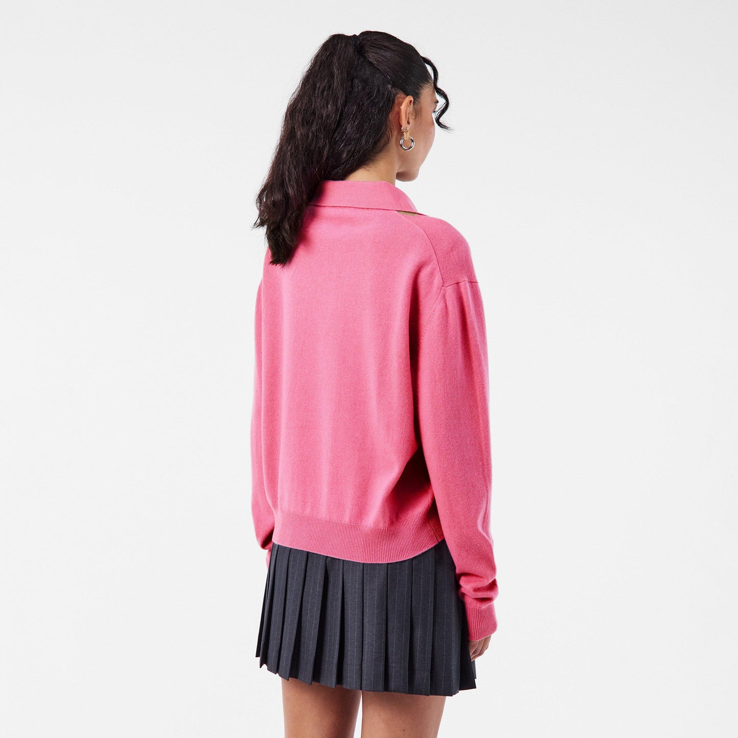 Miu Miu Women's Cashmere Argyle Crew Neck Jumper