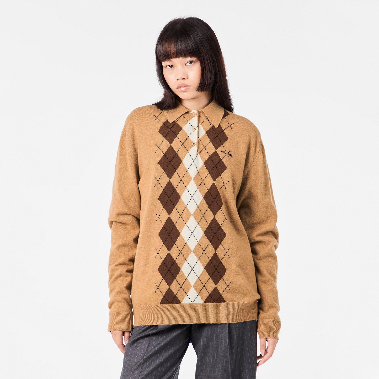 Miu Miu Cashmere polo shirt