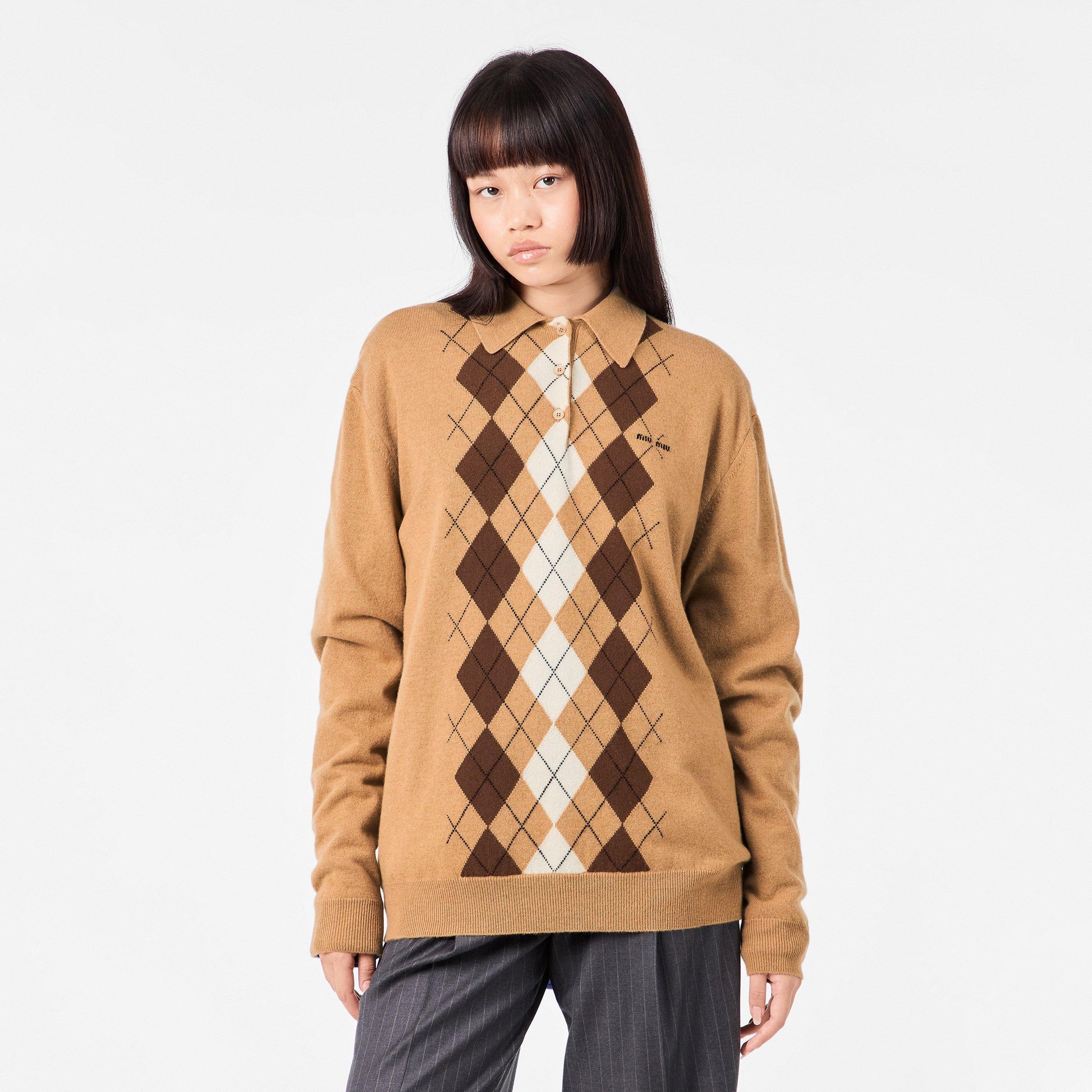 Miu Miu Cashmere polo shirt