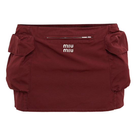 Miu Miu Women's Pocket Mini Skirt
