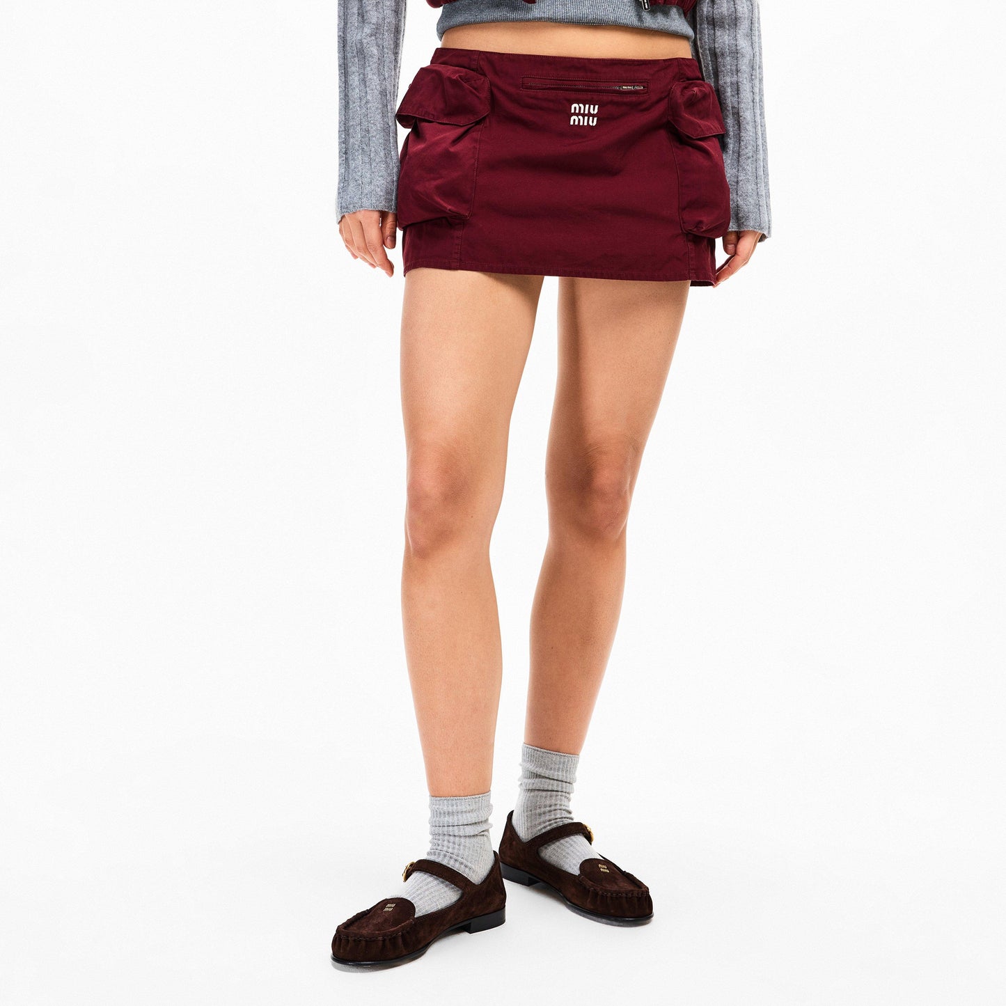 Miu Miu Women's Pocket Mini Skirt