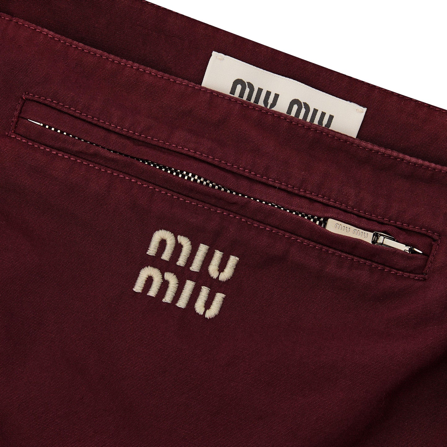 Miu Miu Women's Pocket Mini Skirt