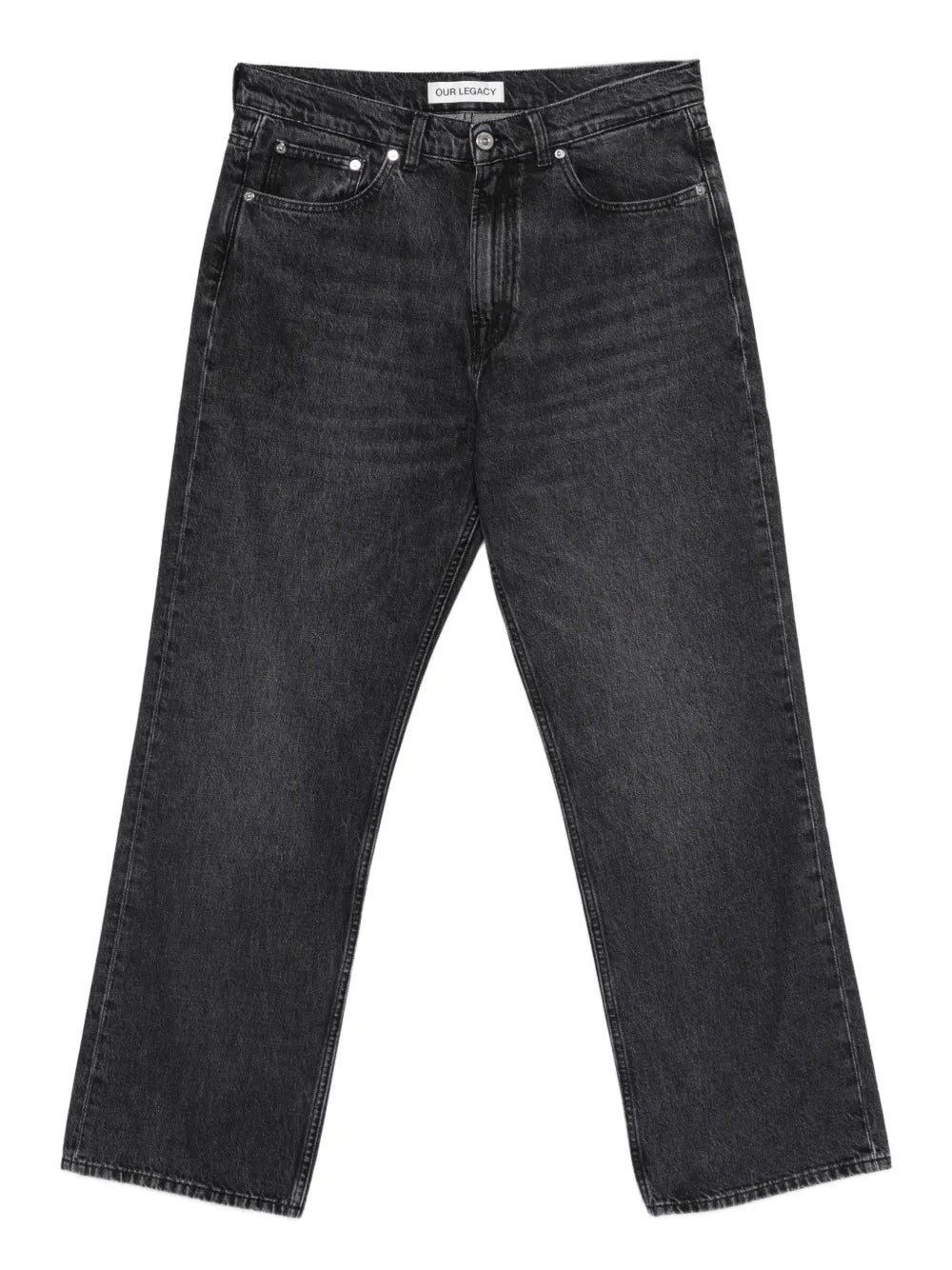 OUR LEGACY logo-patch jeans