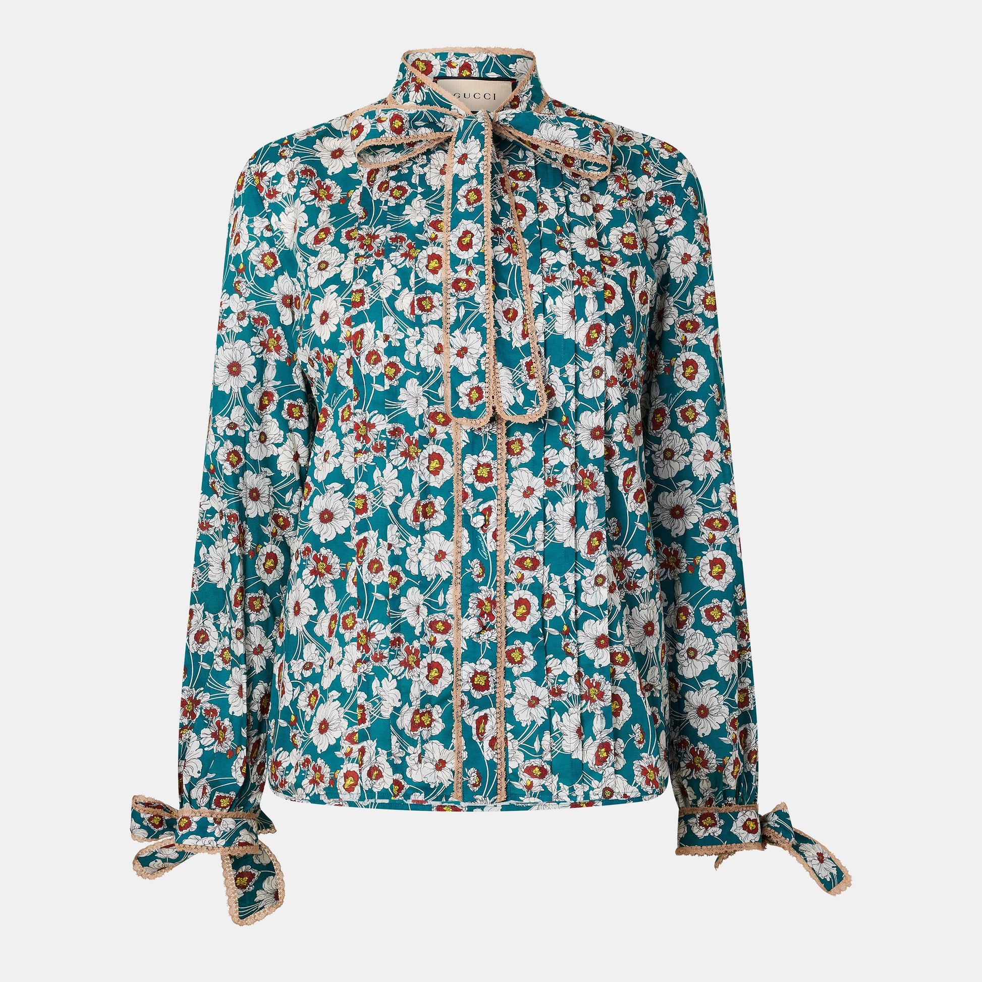 Gucci Women's Patterned Long Sleeve Tailored Fit Shirt