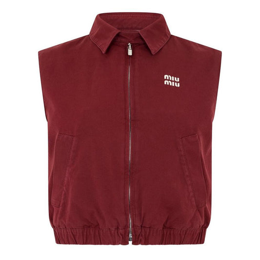 Miu Miu Washed Poplin Vest